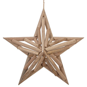 Christmas - Star Ornament Wooden 11.5"