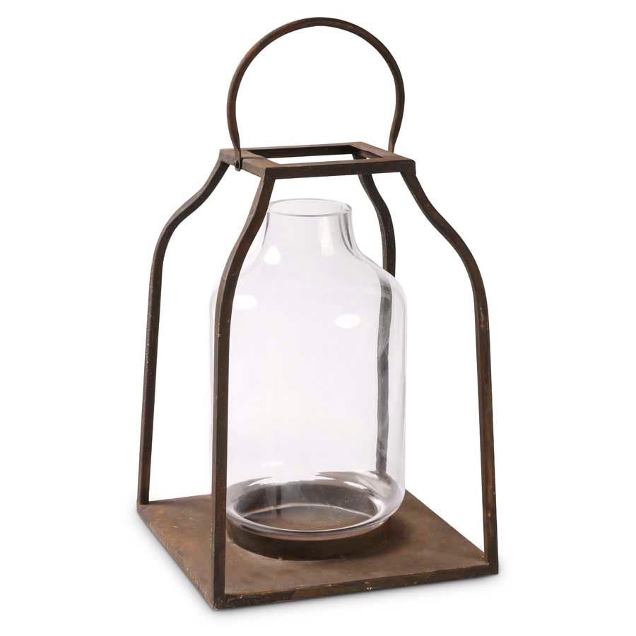 Lantern - Bronze w/ Glass Hurricane