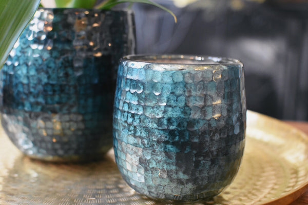 Pottery - Regina Pot 6"x6.25" Blue
