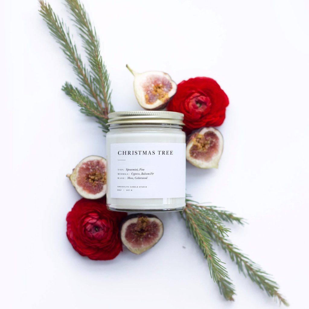 Candle - Christmas Tree Minimalist Candle by Brooklyn Candle Studio