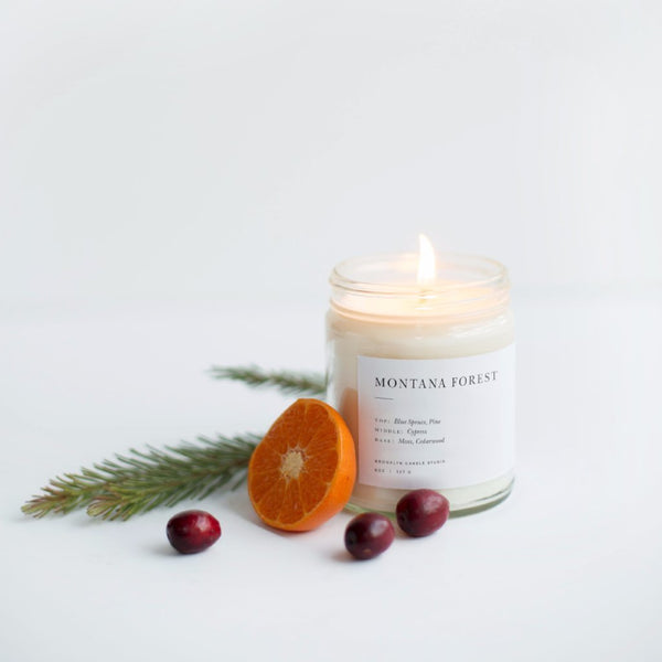 Candle - Montana Forest Minimalist Candle by Brooklyn Candle Studio