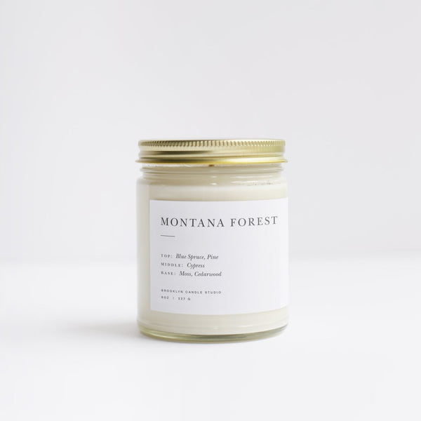 Candle - Montana Forest Minimalist Candle by Brooklyn Candle Studio