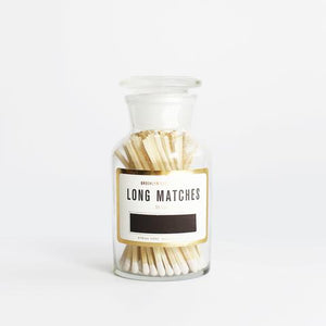 Matches in Apothecary Bottle - White Tips