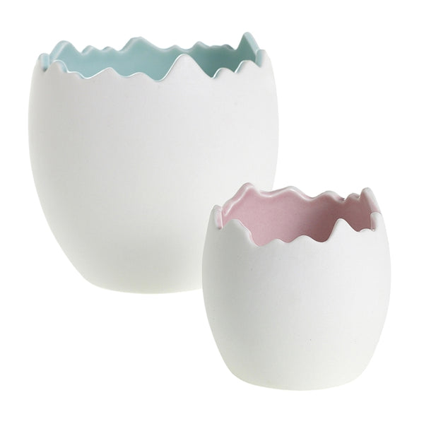 Easter - Chickadee Pot Pink Inside 3.25"x3"